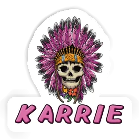 Karrie Sticker Womens Skull Image