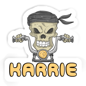 Karrie Sticker Motorbike Rider Image