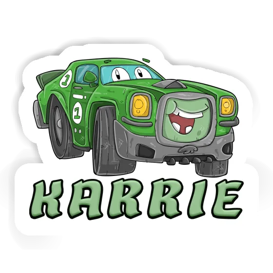 Karrie Sticker Race car Notebook Image