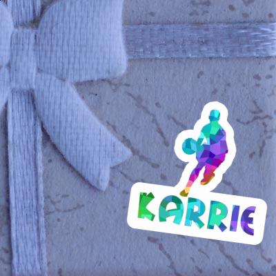 Sticker Basketball Player Karrie Laptop Image