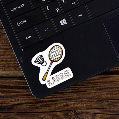 Karrie Sticker Badminton Racket Laptop Image