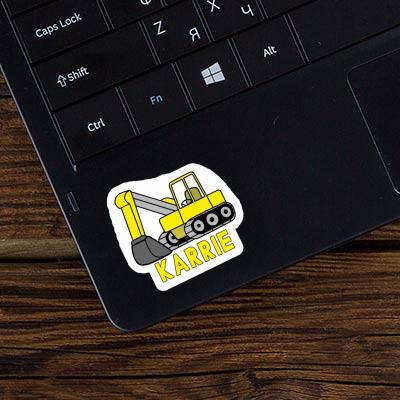 Sticker Karrie Excavator Laptop Image