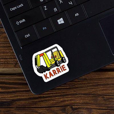 Sticker Mini-Excavator Karrie Notebook Image