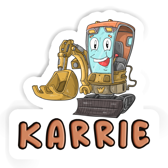 Sticker Excavator Karrie Laptop Image