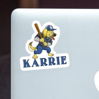 Sticker Karrie Baseball Dog Image