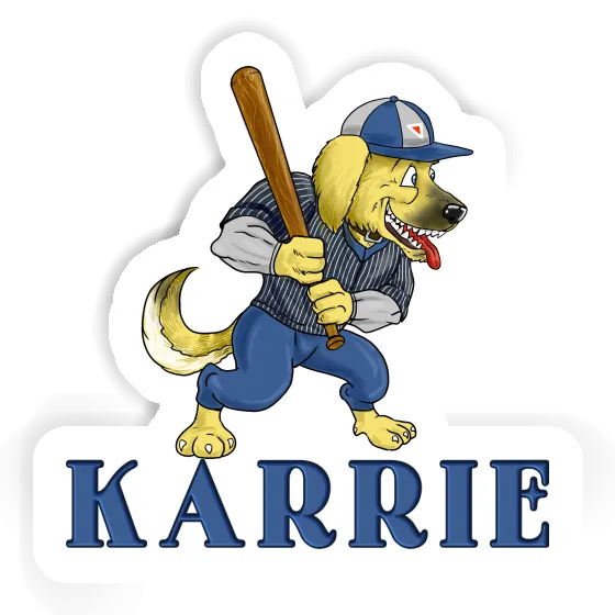 Sticker Karrie Baseball Dog Image