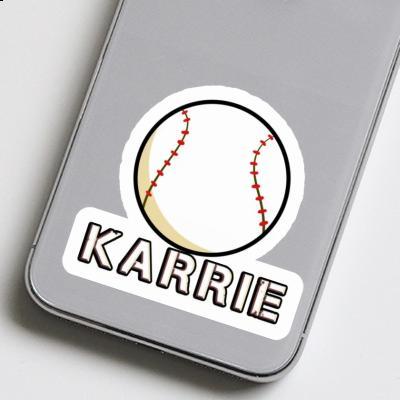 Karrie Sticker Baseball Image