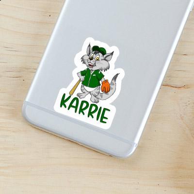 Karrie Sticker Baseball Cat Notebook Image