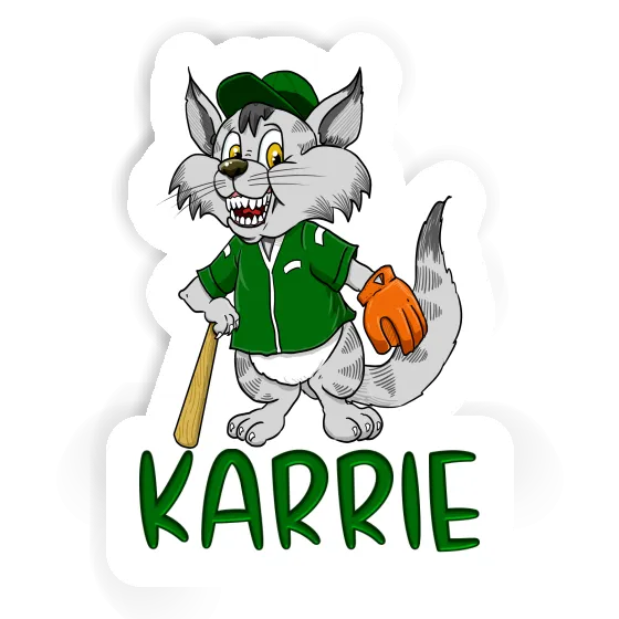 Baseball Cat Sticker Karrie Notebook Image