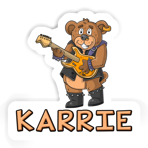 Karrie Sticker Rocker Bear Notebook Image