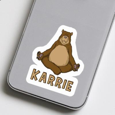 Sticker Yoga Bear Karrie Notebook Image