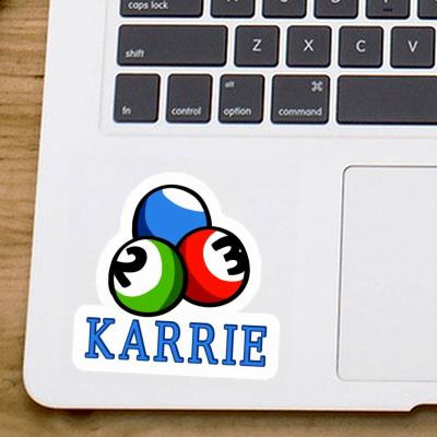 Karrie Sticker Billiard Ball Laptop Image