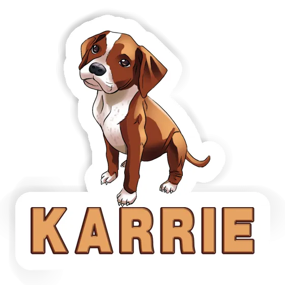 Karrie Sticker Boxer Dog Image