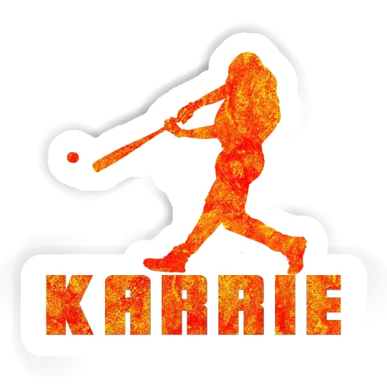 Sticker Baseballspieler Karrie Notebook Image