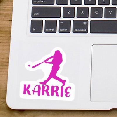 Karrie Autocollant Joueur de baseball Laptop Image