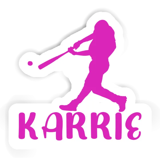 Sticker Karrie Baseballspieler Notebook Image