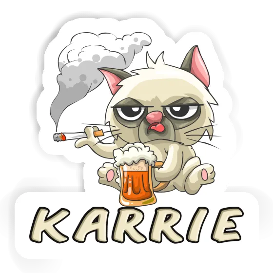 Sticker Bad Cat Karrie Laptop Image