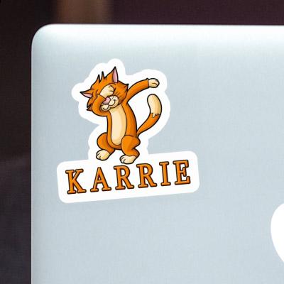 Karrie Sticker Dabbing Cat Notebook Image