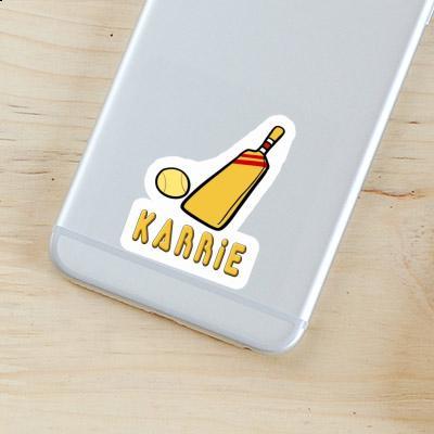 Sticker Karrie Cricket Bat Notebook Image