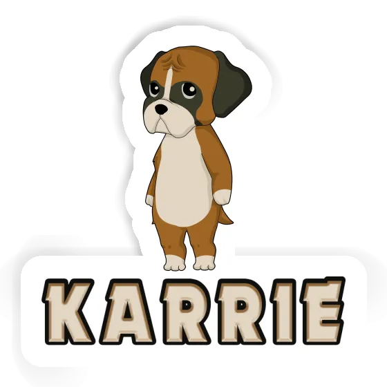 Sticker German Boxer Karrie Notebook Image