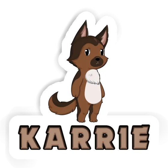 Sticker Karrie German Sheperd Laptop Image