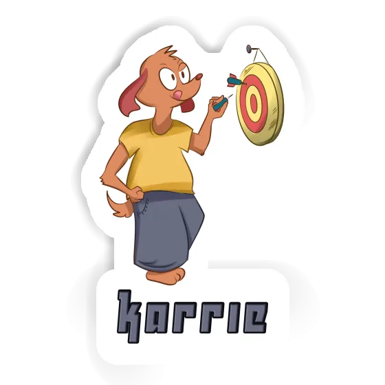 Sticker Karrie Darts Player Laptop Image