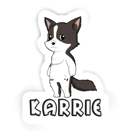 Karrie Autocollant Collie border Laptop Image