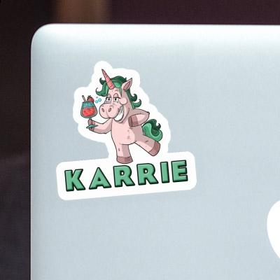 Autocollant Karrie Licorne festive Laptop Image