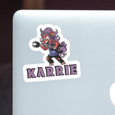 Karrie Sticker Rocking Unicorn Laptop Image