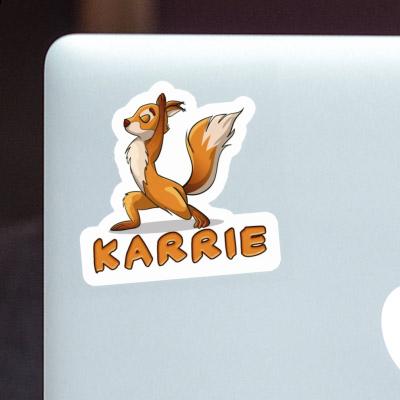 Sticker Karrie Yoga Squirrel Notebook Image