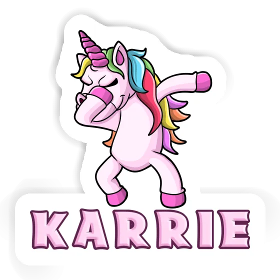 Sticker Dabbing Unicorn Karrie Notebook Image