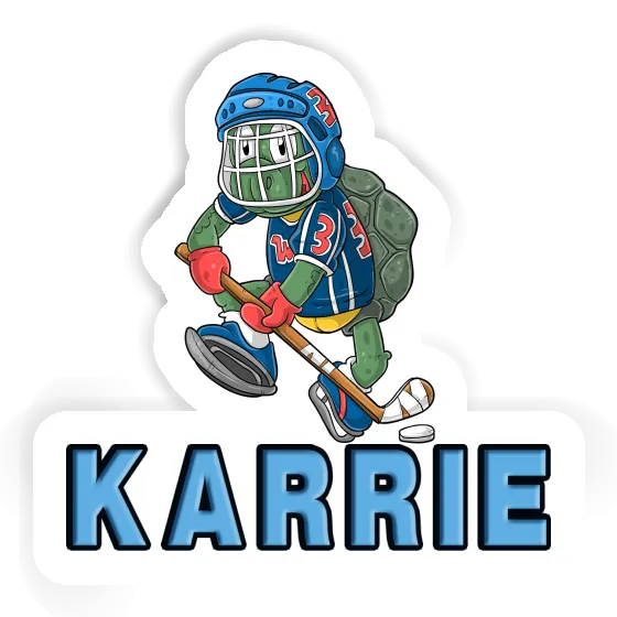 Sticker Karrie Hockey Player Notebook Image