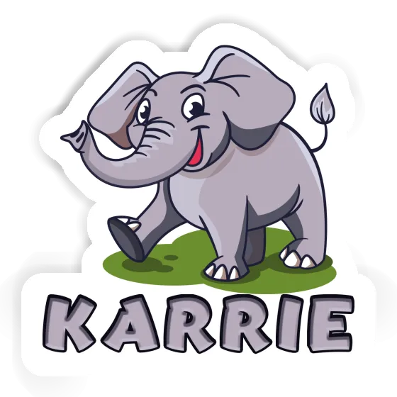 Sticker Elephant Karrie Laptop Image