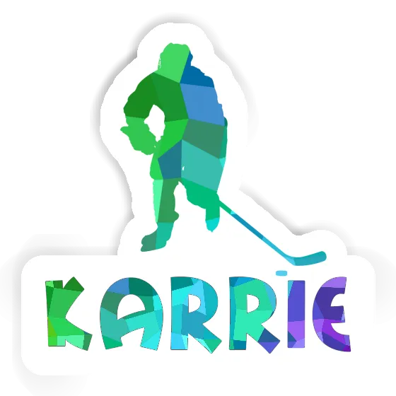 Sticker Hockey Player Karrie Notebook Image