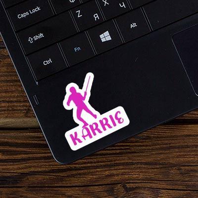 Karrie Autocollant Escrimeur Laptop Image