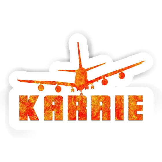 Airplane Sticker Karrie Notebook Image