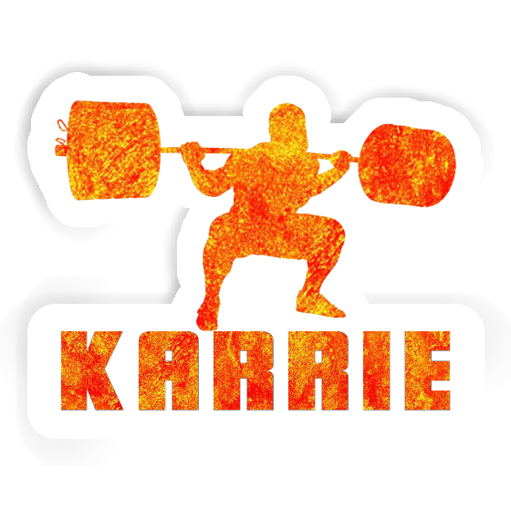 Karrie Sticker Weightlifter Notebook Image