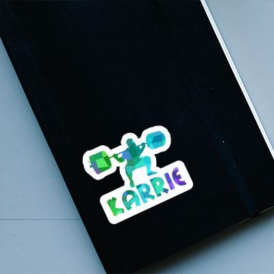 Karrie Sticker Weightlifter Laptop Image