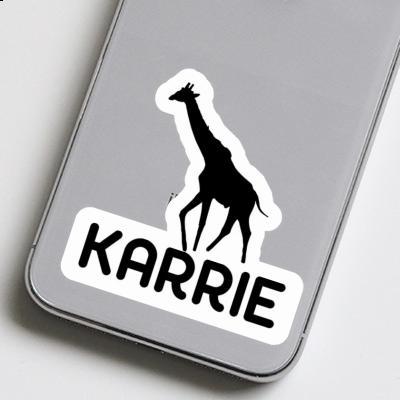 Sticker Karrie Giraffe Notebook Image