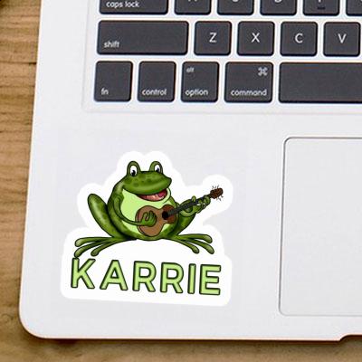 Guitar Frog Sticker Karrie Laptop Image