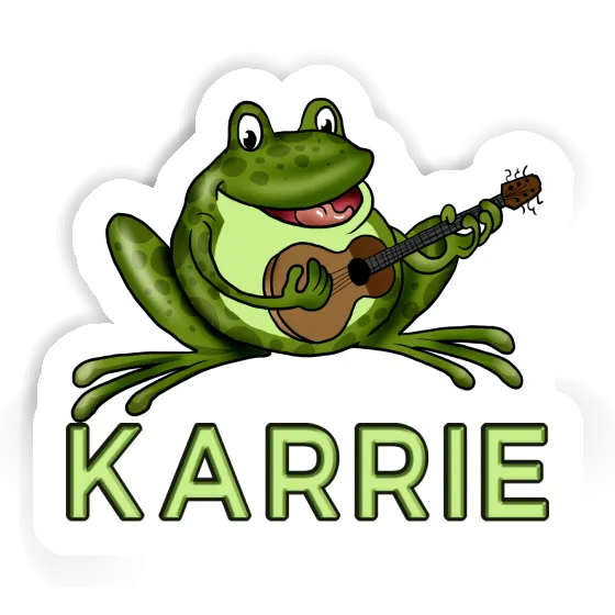 Guitar Frog Sticker Karrie Notebook Image