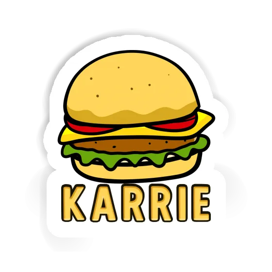 Hamburger Sticker Karrie Notebook Image