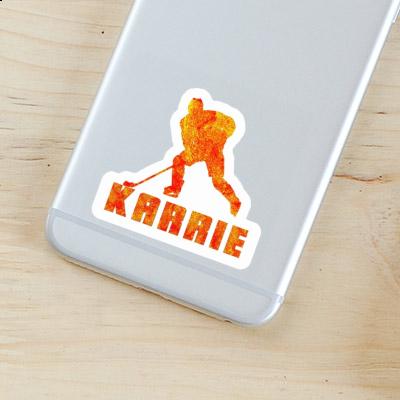 Sticker Karrie Hockey Player Laptop Image