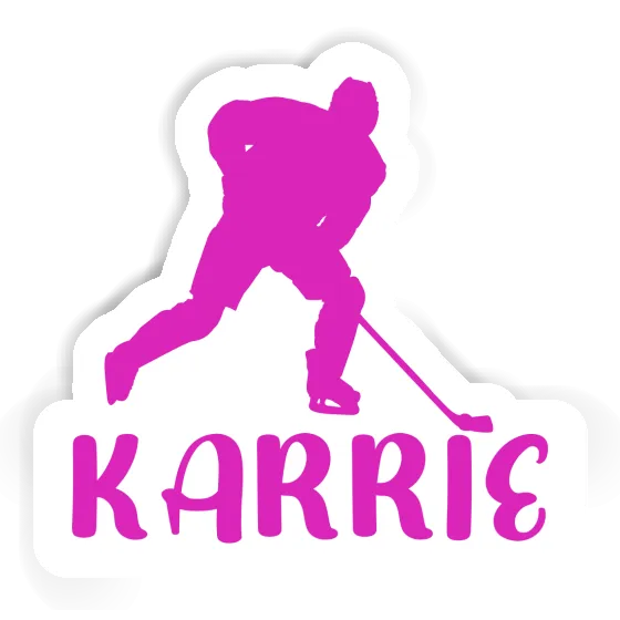 Autocollant Karrie Joueuse de hockey Notebook Image