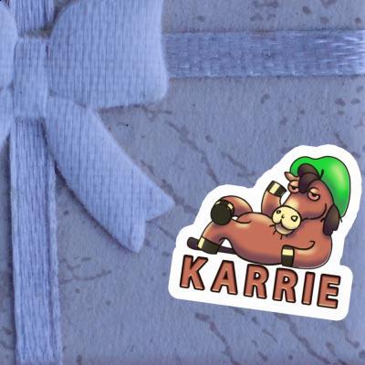 Sticker Lying horse Karrie Image