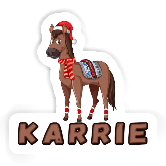 Sticker Christmas Horse Karrie Gift package Image