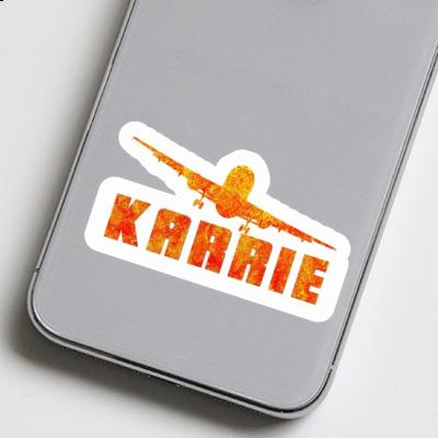 Sticker Flugzeug Karrie Notebook Image