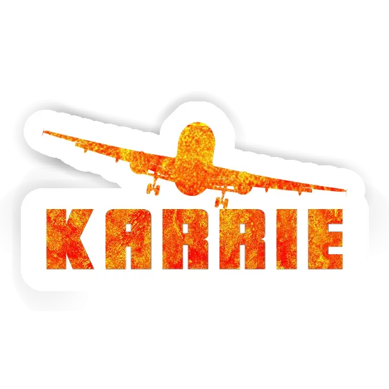 Sticker Airplane Karrie Laptop Image