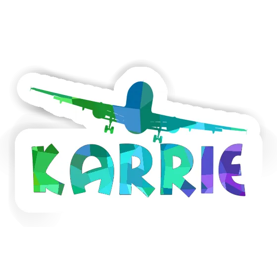 Airplane Sticker Karrie Laptop Image