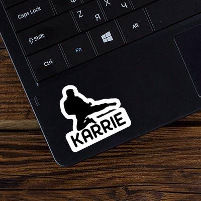 Karrie Autocollant Karatéka Laptop Image